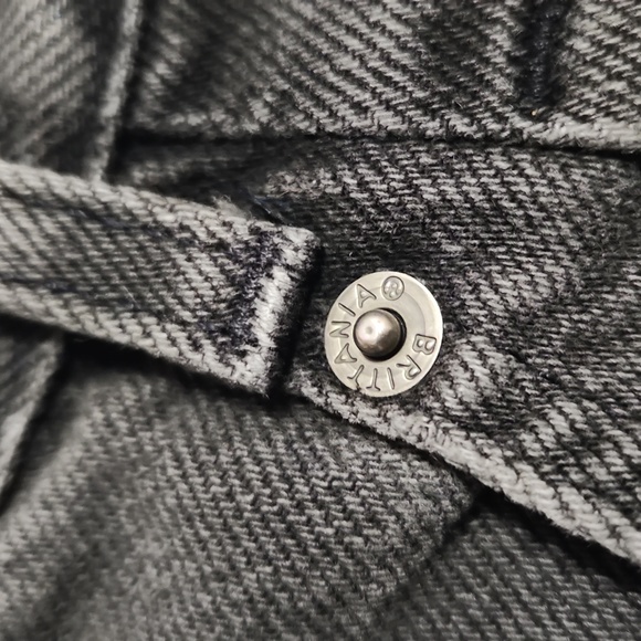 Vintage Brittania Gray Black Denim High Rise Baggy Tapered Leg "Mom" Jeans - Picture 12 of 17